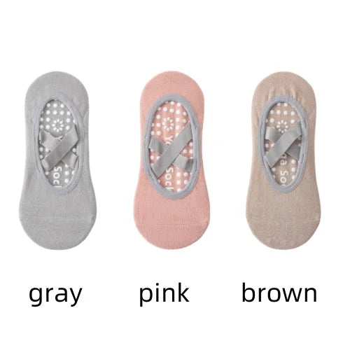 Chaussettes Antidérapantes Femme – Yoga, Pilates & Fitness
