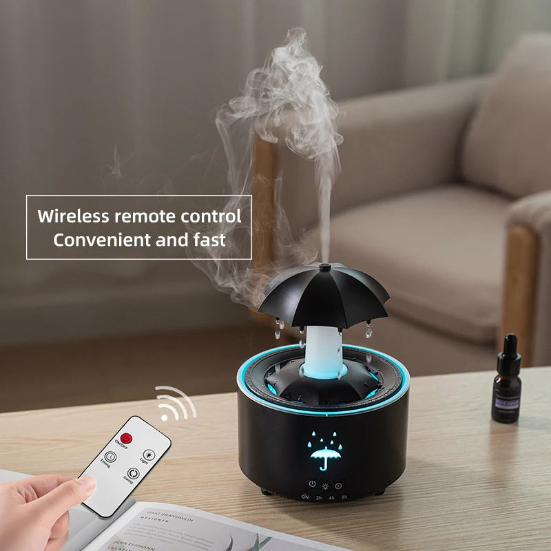 Diffuseur Raindrop LED 300ml – Brume & Télécommande