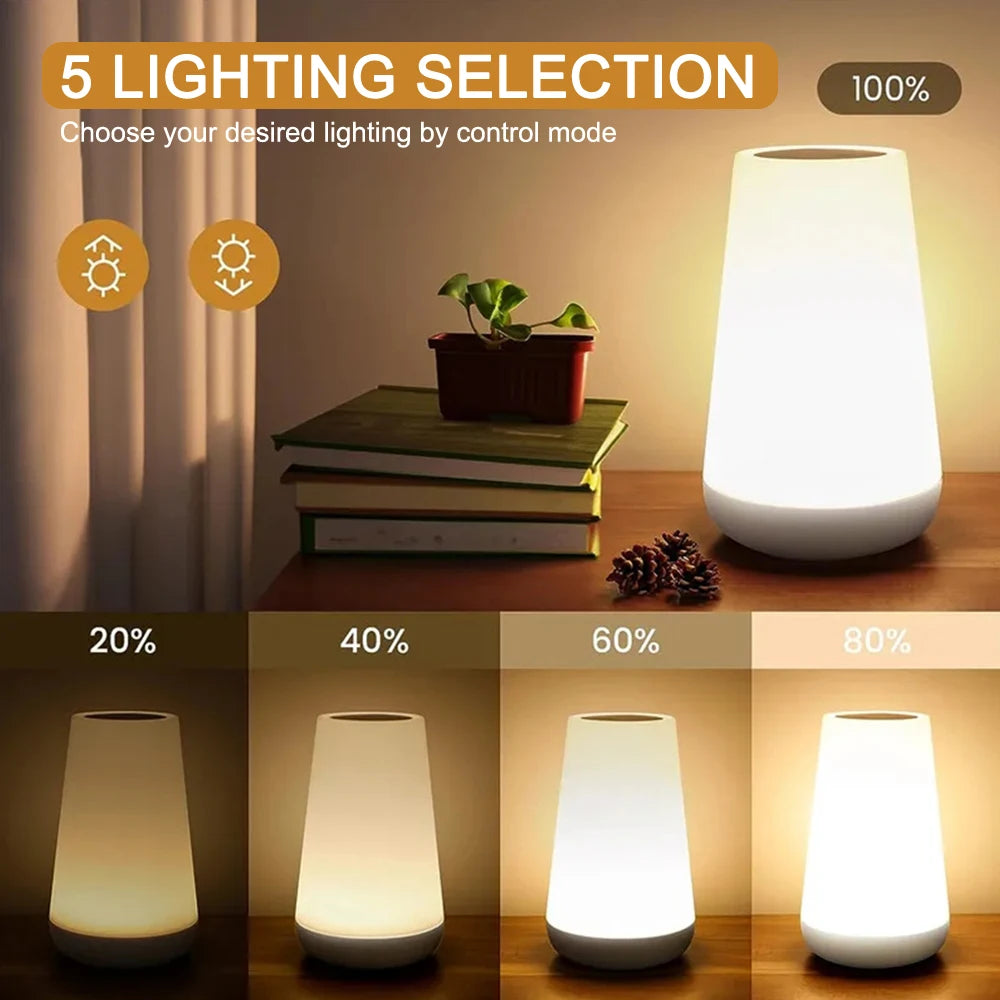 Lampe LED Tactile 13 Couleurs – Rechargeable & Télécommande