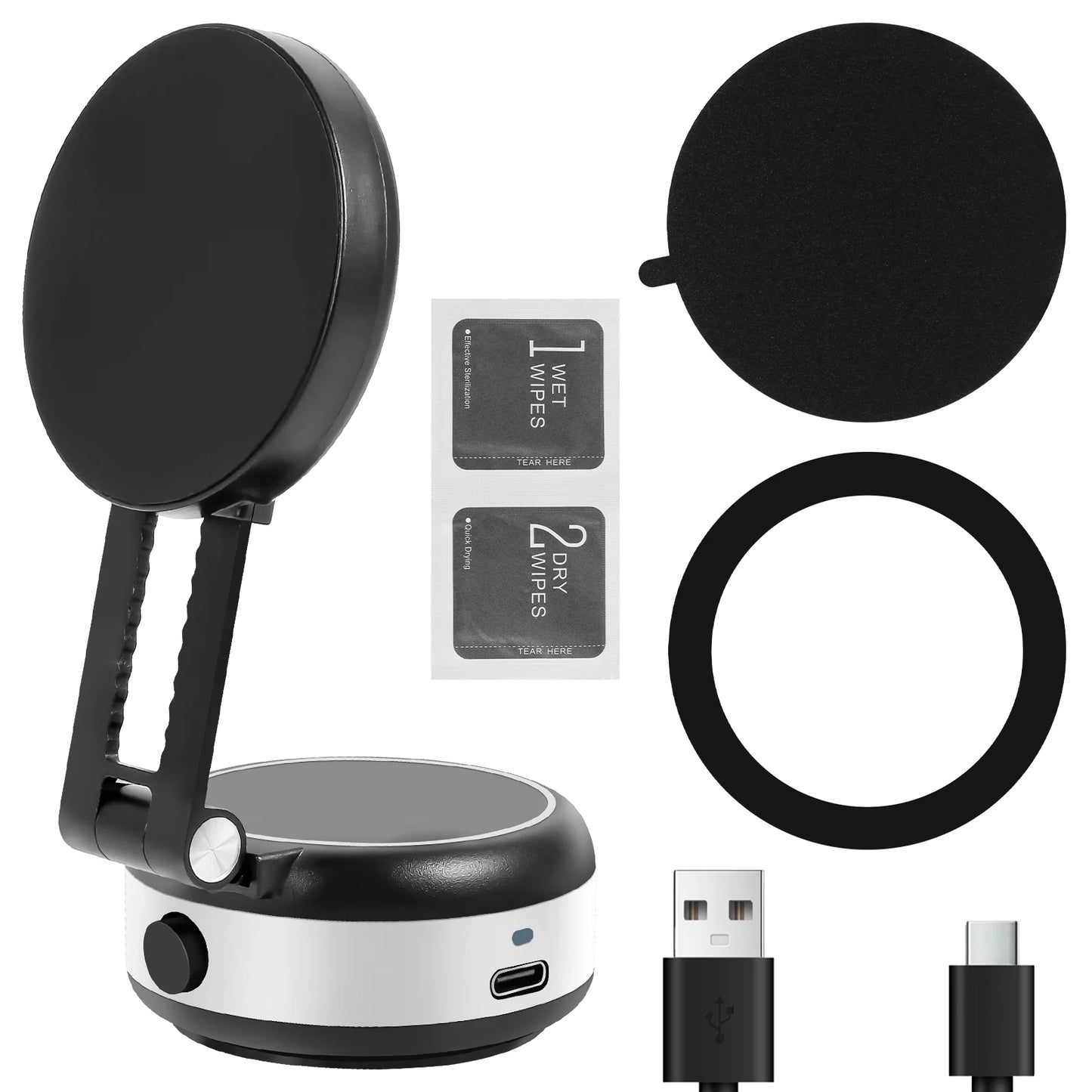 Support Téléphone Magnétique 360° à Ventouse – Universel & Pliable