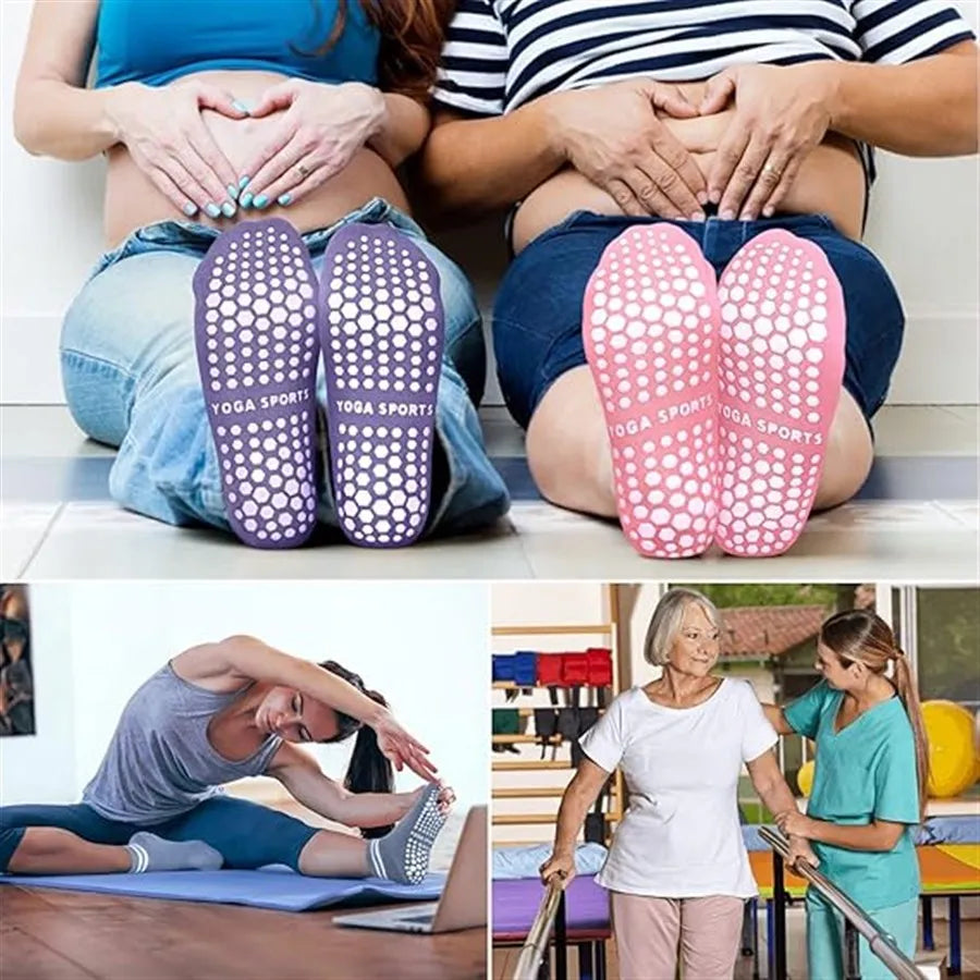 Chaussettes de Yoga Femme – Antidérapantes & Confort