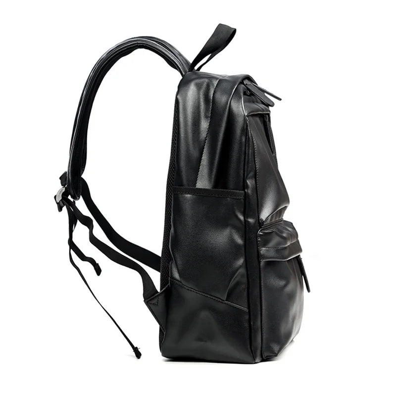 Sac à dos homme cuir PU étanche 14"