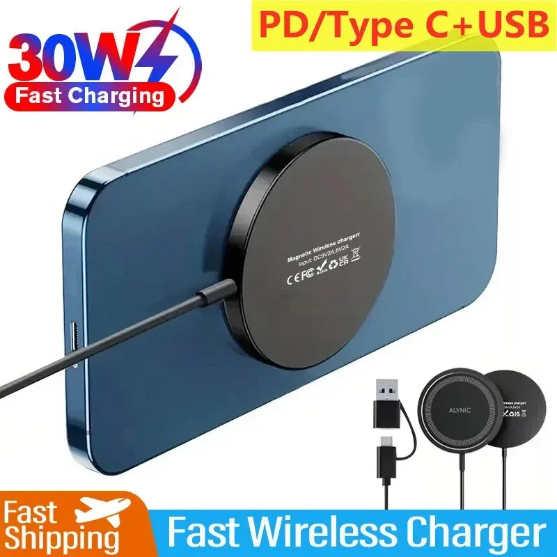 Chargeur Magnétique 30W – Ultra Fin & Rapide pour iPhone