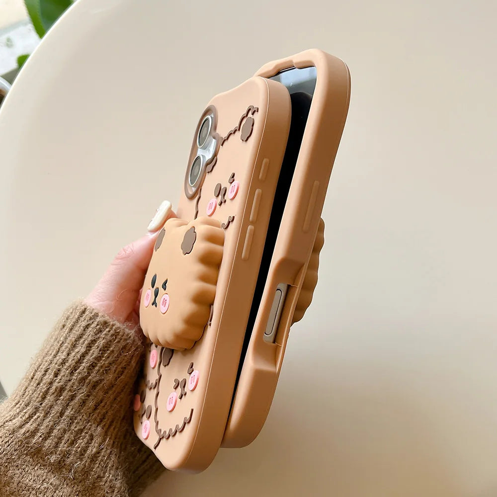 Coque Ours Mignonne™ – iPhone 11 à 16 Pro Max