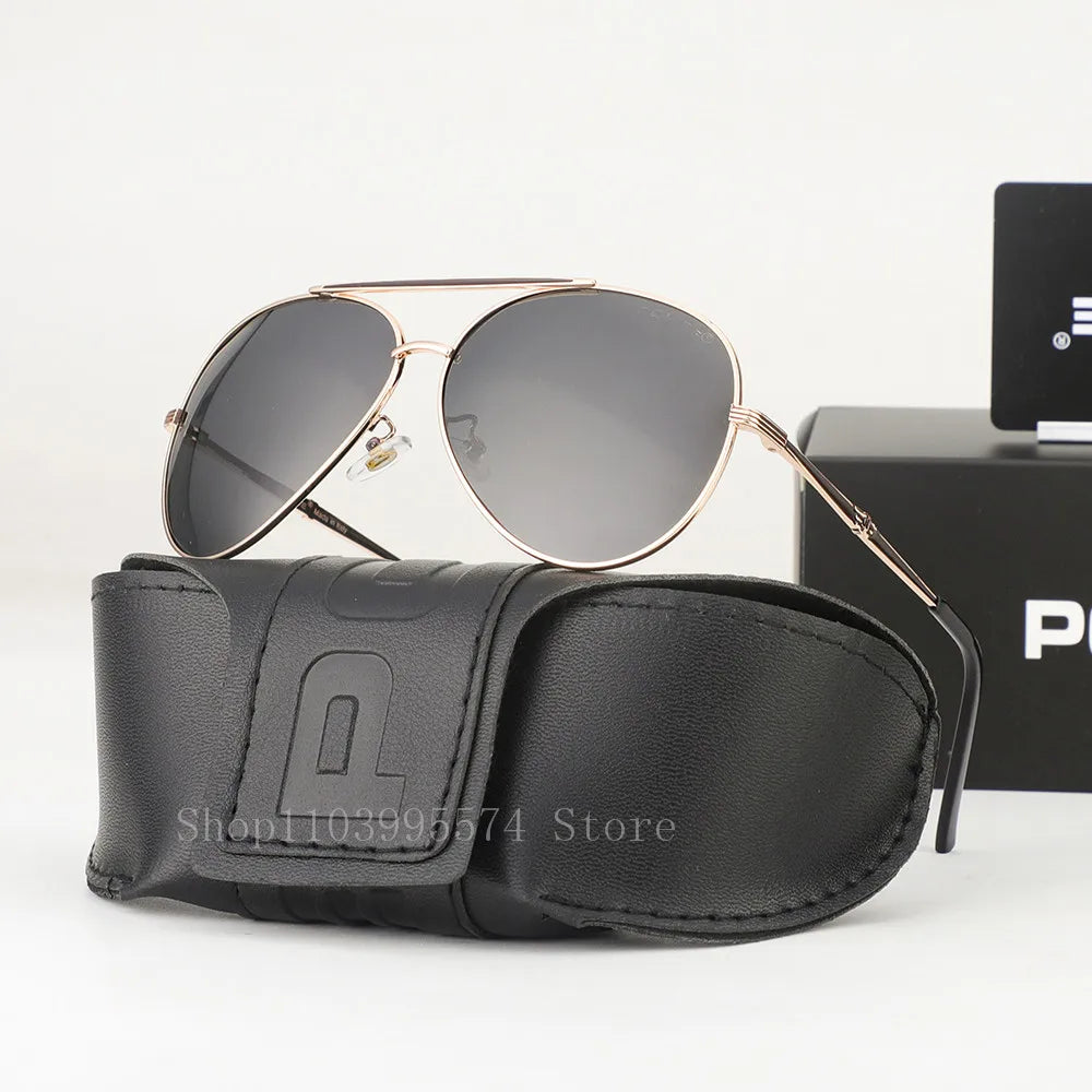 Lunettes de Soleil Homme Polarisées – Style Pilote Haut de Gamme