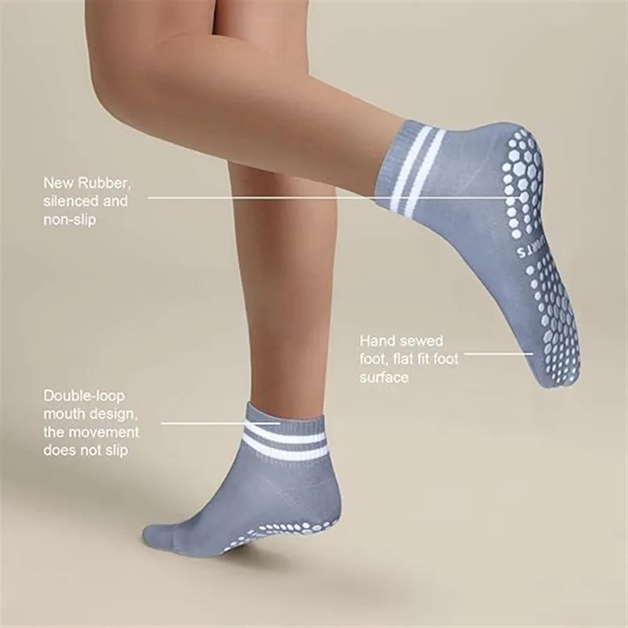 Chaussettes de Yoga Femme – Antidérapantes & Confort