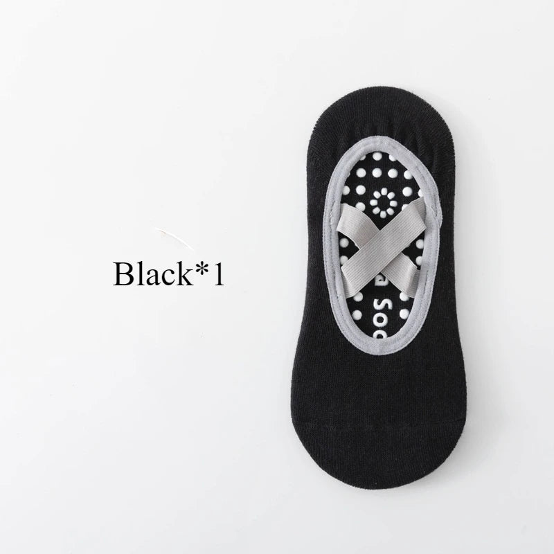 Chaussettes Antidérapantes Femme – Yoga, Pilates & Fitness
