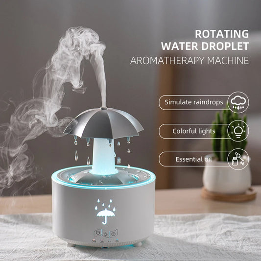Diffuseur Raindrop LED 300ml – Brume & Télécommande