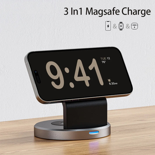 Chargeur 3-en-1 MagSafe – iPhone, Watch & AirPods