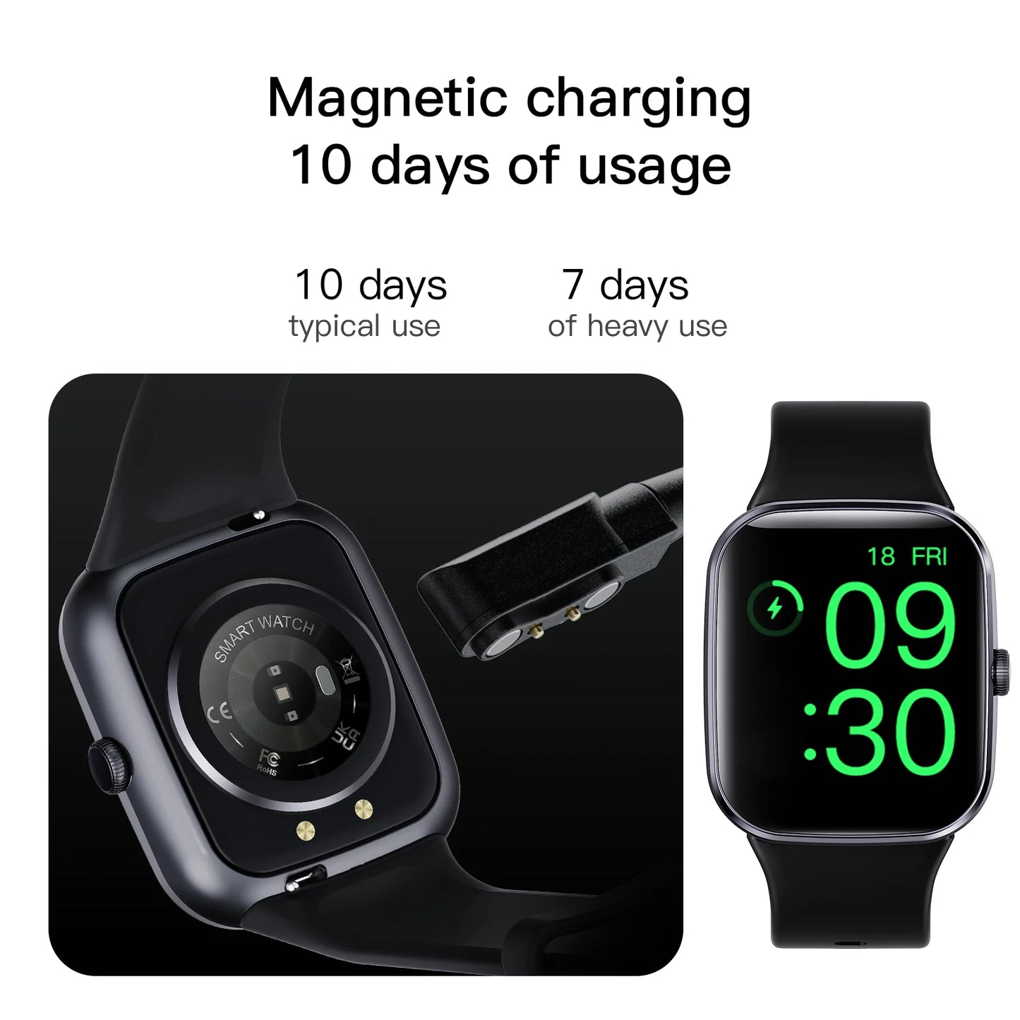 Montre Connectée EFFEOKKI – Élégante & Compatible iOS/Android