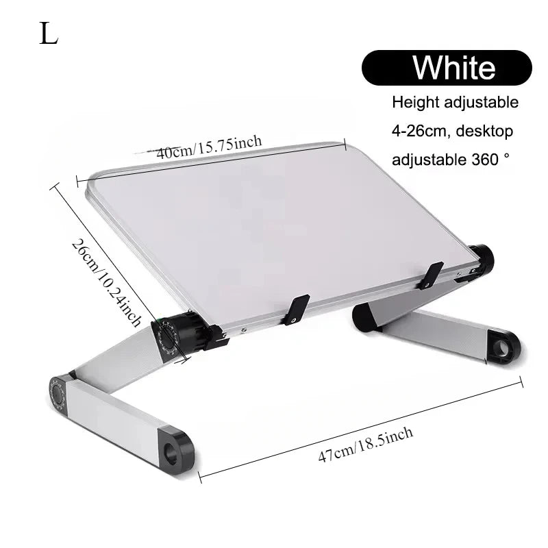Support PC Portable Réglable – Aluminium Pliable
