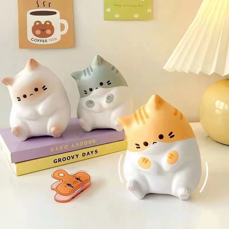 Chat Anti-Stress Kawaii – Balle à Presser Relaxante & Déco Fun pour Bureau ou Maison