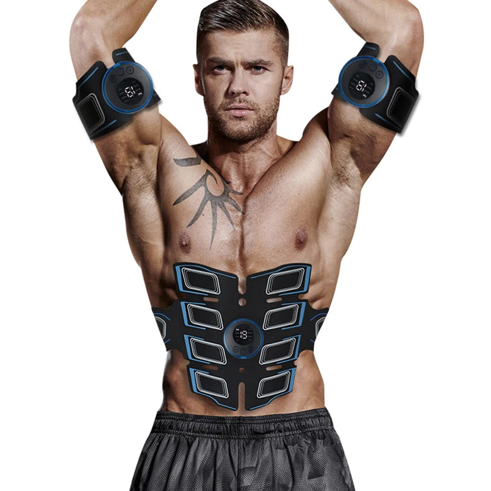 Ceinture EMS Rechargeable – Électrostimulateur Abdos & Bras