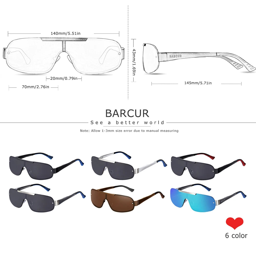 Lunettes de Soleil Sport Homme Polarisées UV400 – BARCUR