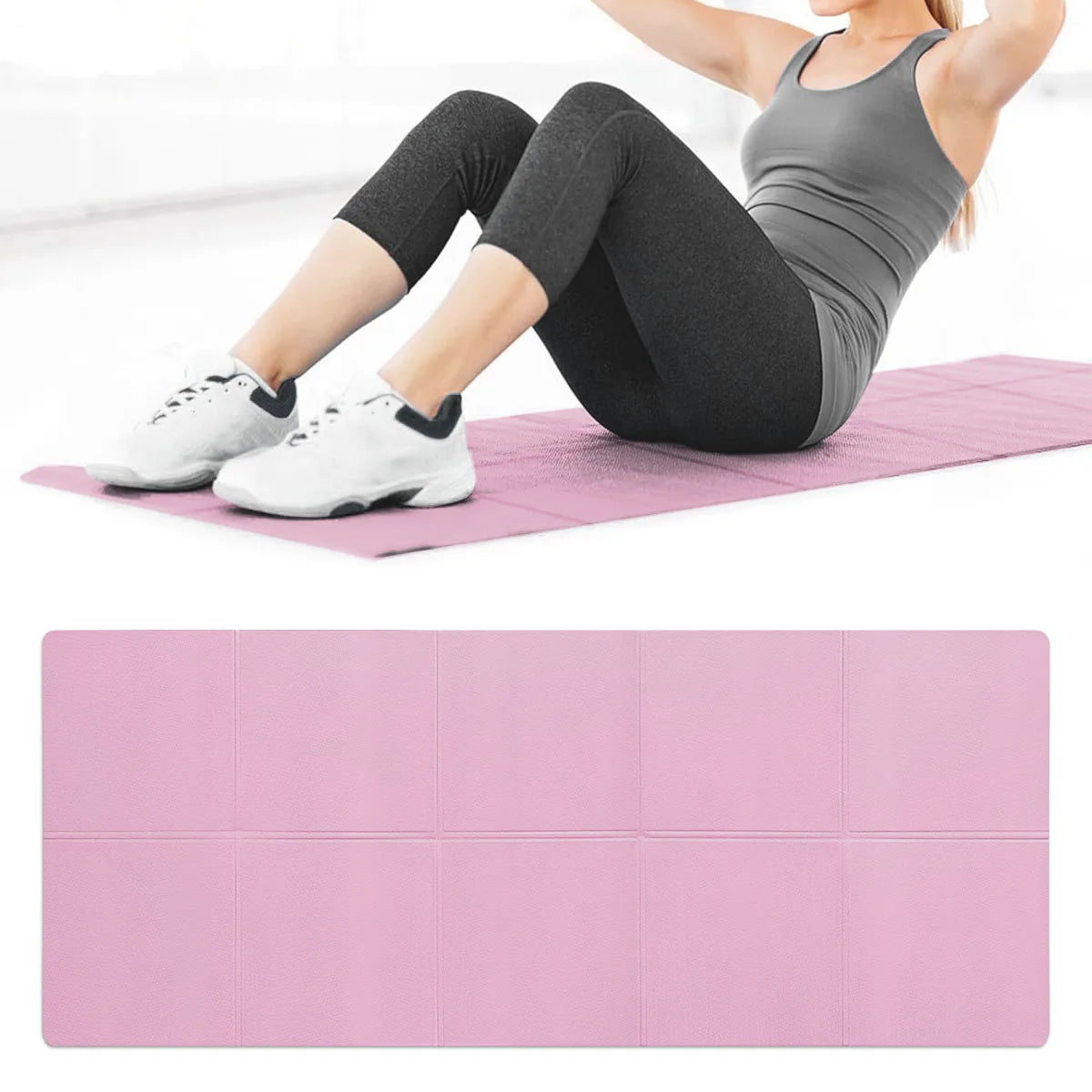Tapis de Yoga 4mm Antidérapant – Confort & Stabilité