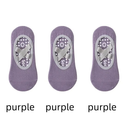 Chaussettes Antidérapantes Femme – Yoga, Pilates & Fitness