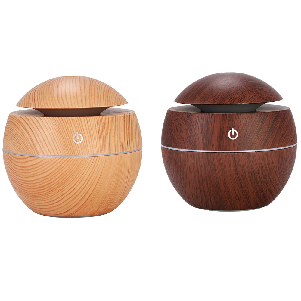 Diffuseur Brume & LED Bois – 200ml USB Silencieux