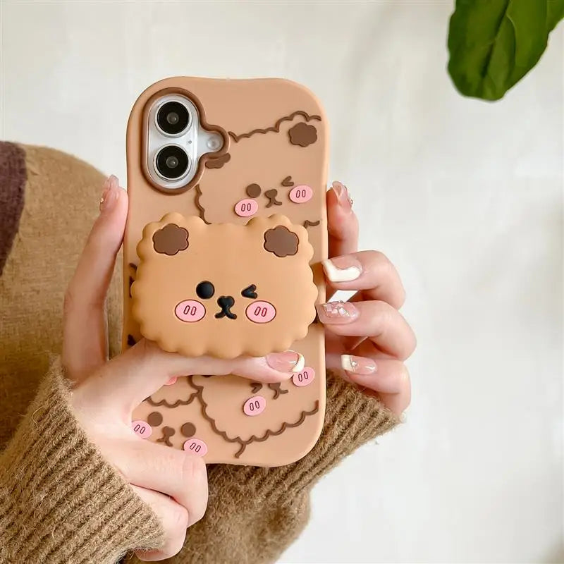 Coque Ours Mignonne™ – iPhone 11 à 16 Pro Max