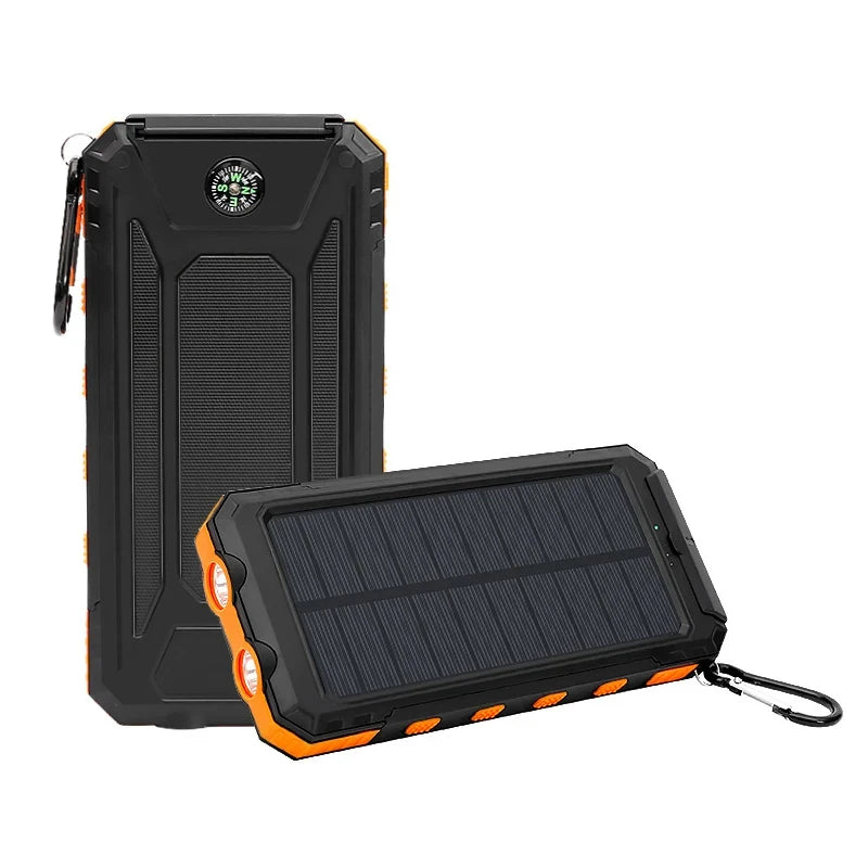 Batterie Solaire 50000mAh – Charge Rapide, LED Puissante, Boussole Intégrée