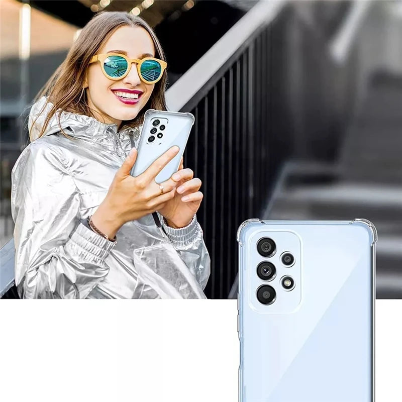 Coque Transparente Luxe Antichoc pour Samsung A54 haut de gamme