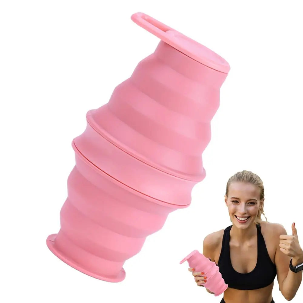 Gourde Pliable en Silicone – 500ml, Réutilisable & Anti-Fuite
