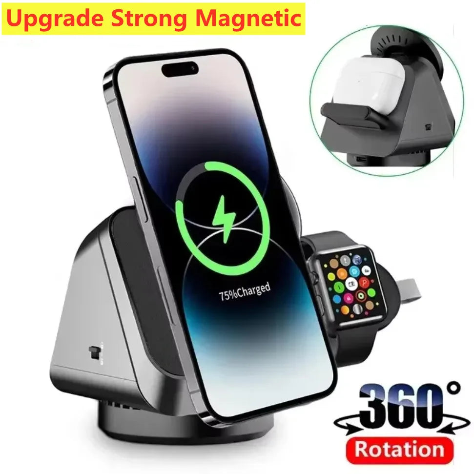 Station de Charge 3-en-1 MagSafe – iPhone, Apple Watch & AirPods