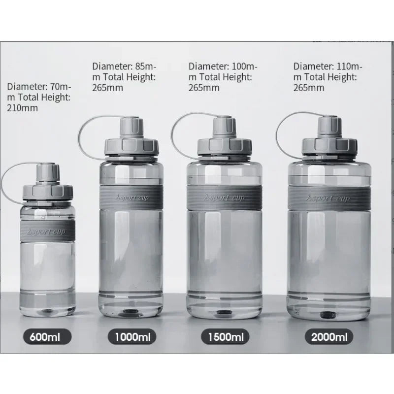Gourde 2L avec Paille – Grande Capacité École & Sport | Eco-Friendly