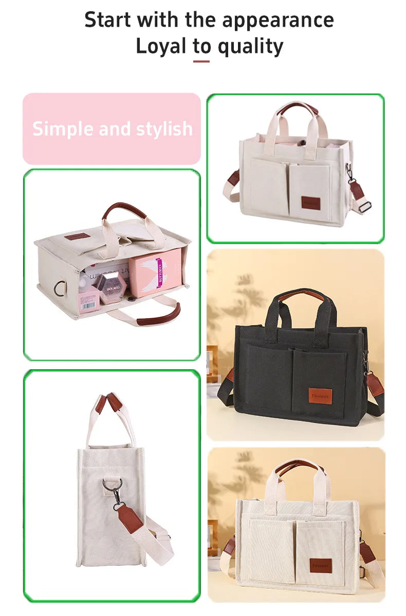 Sac tote canvas femme – moyen & polyvalent