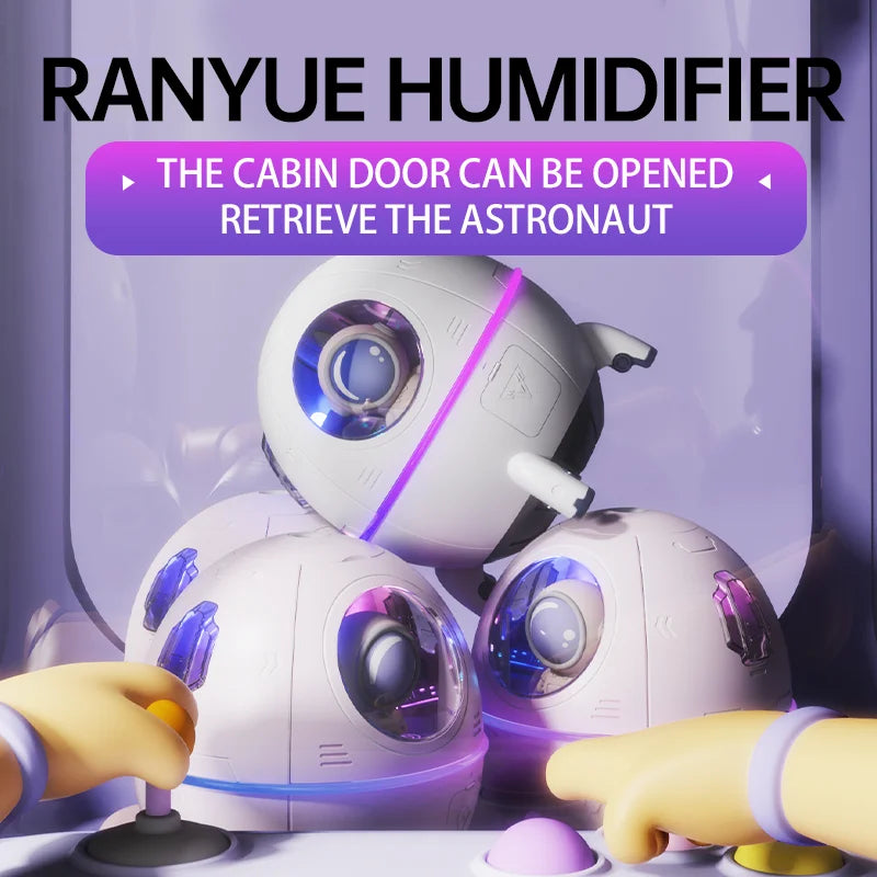Humidificateur Astronaute USB – LED & Diffuseur d'Arômes