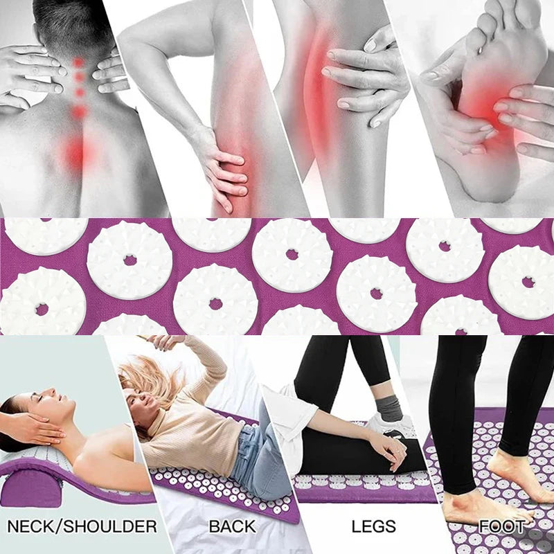 Coussin de Massage Yoga – Relaxation Dos & Nuque