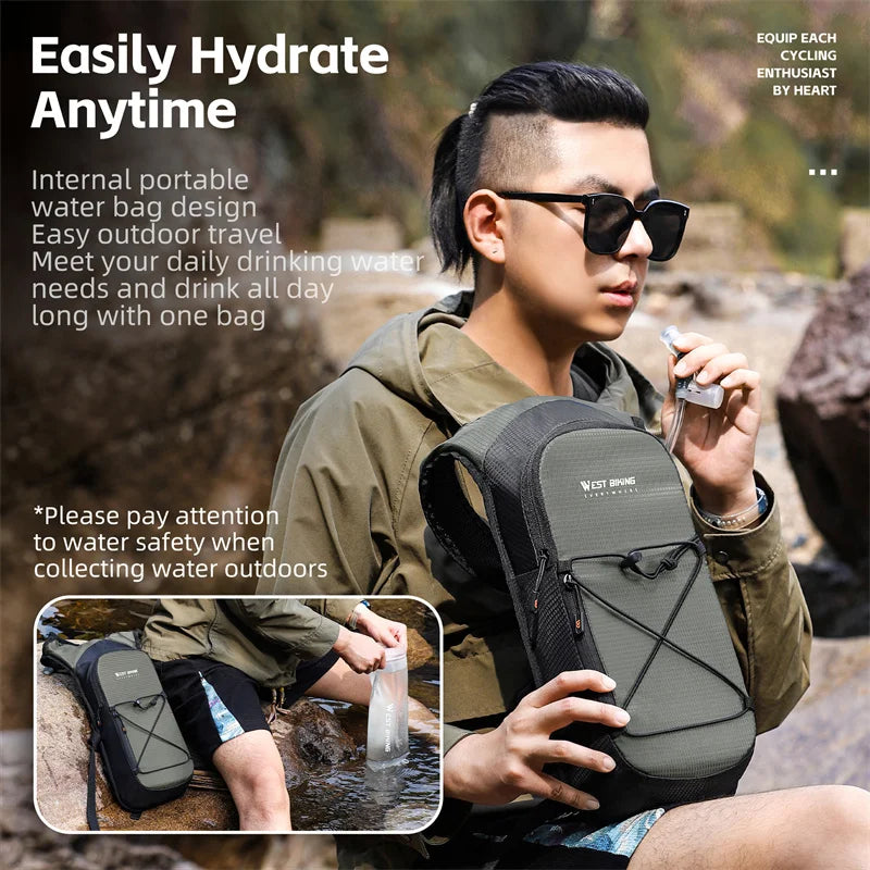 Sac Hydratation 7L WEST BIKING – Cyclisme & Randonnée