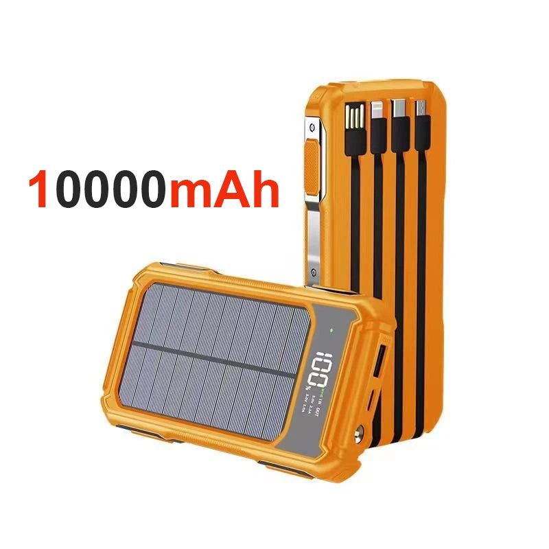Batterie Solaire 10000mAh – Charge Rapide & Écran LED