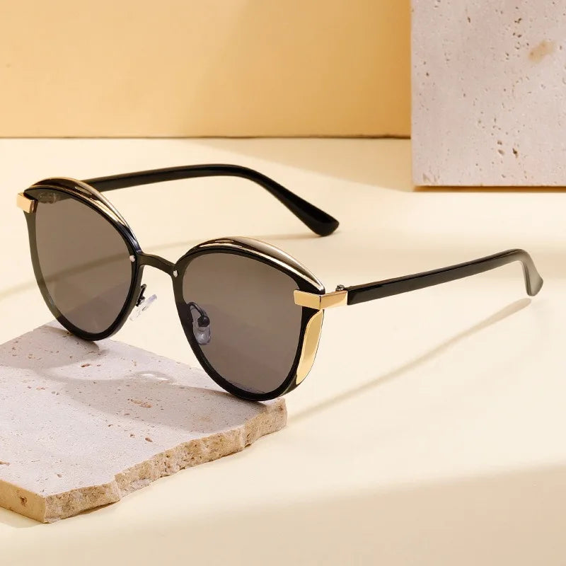 Lunettes de Soleil Femme Polarisées Rondes – Élégance Luxe