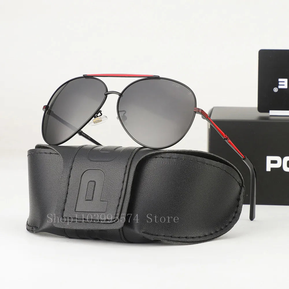 Lunettes de Soleil Homme Polarisées – Style Pilote Haut de Gamme