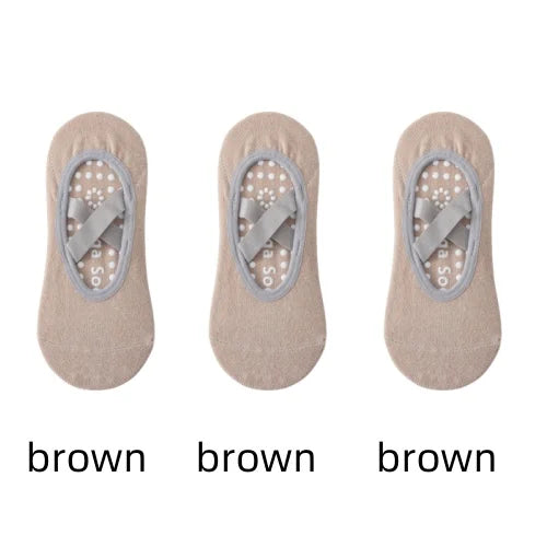 Chaussettes Antidérapantes Femme – Yoga, Pilates & Fitness