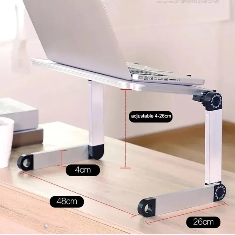 Support PC Portable Réglable – Aluminium Pliable