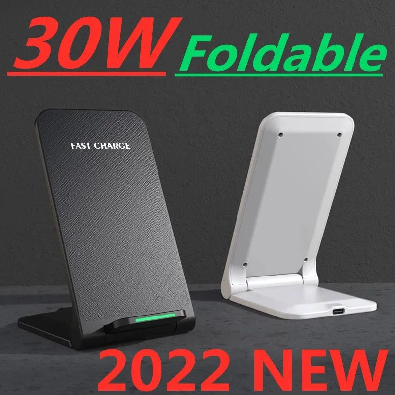 Chargeur Sans Fil 30W – Compatible MagSafe & Type-C