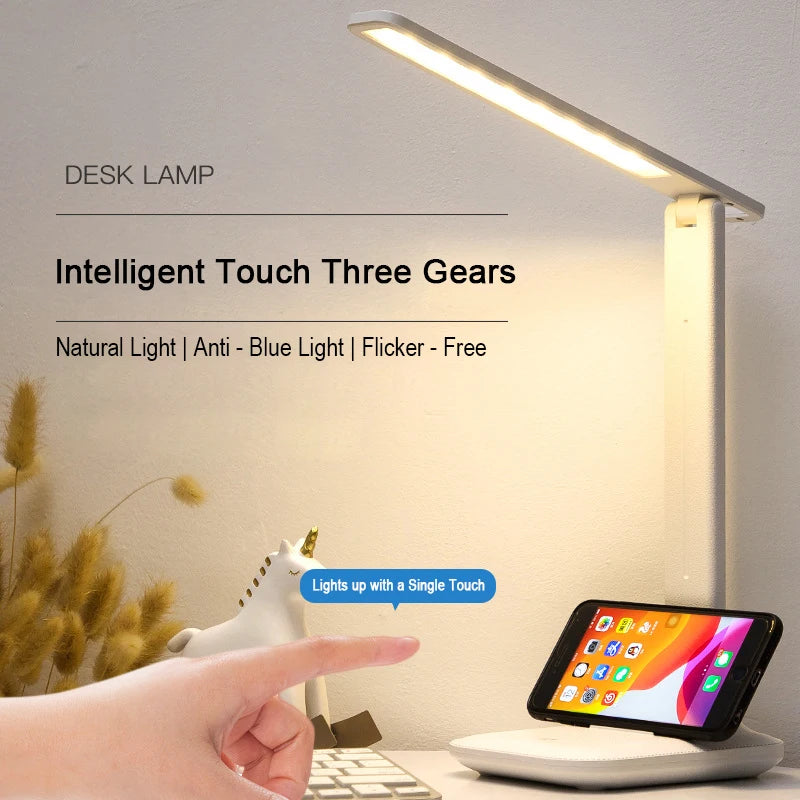 Lampe LED Tactile avec Horloge Intégrée