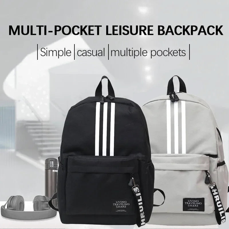 Sac à dos unisexe canvas – école, sport & voyage