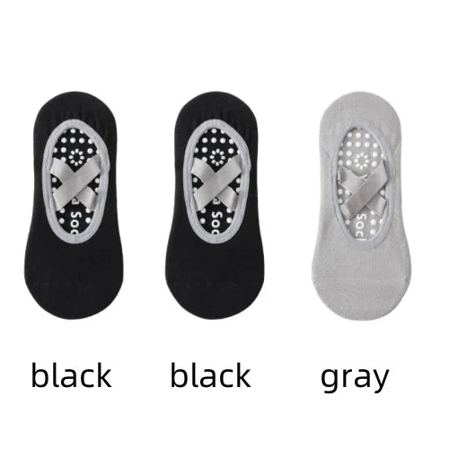 Chaussettes Antidérapantes Femme – Yoga, Pilates & Fitness