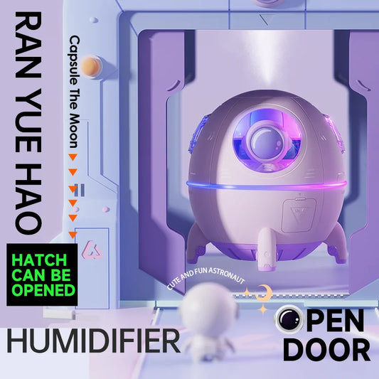 Humidificateur Astronaute USB – LED & Diffuseur d'Arômes