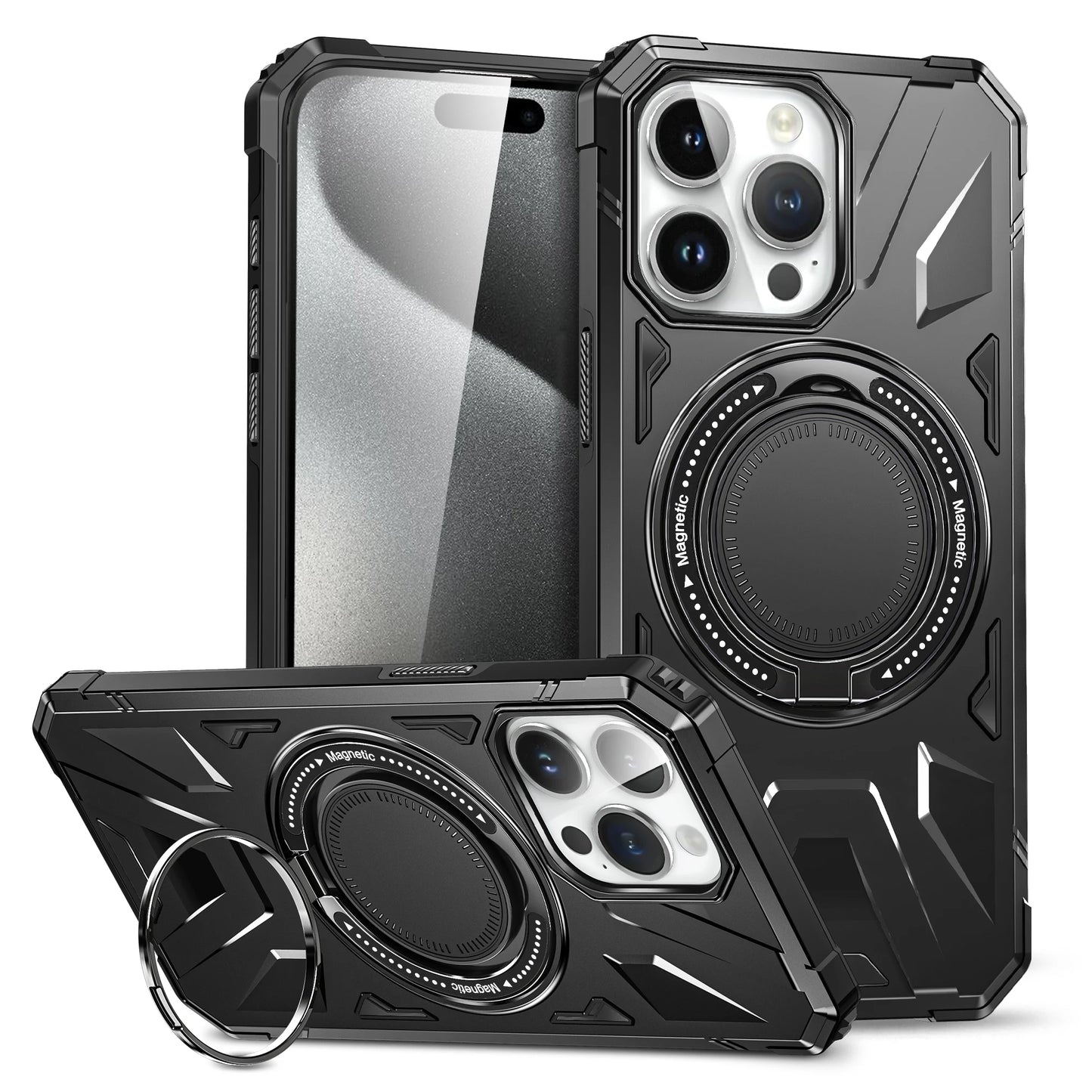 Coque Samsung A14 A15 A34 A54 avec Anneau Magnétique