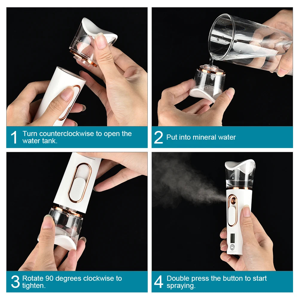 Brumisateur Facial Nano LED – Hailicare