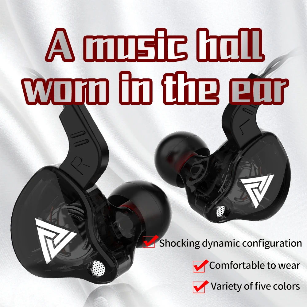 Écouteurs Filaire QKZ AK6 – Son HiFi, Micro & Basses Puissantes