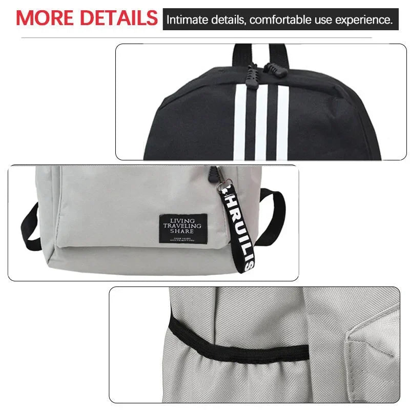 Sac à dos unisexe canvas – école, sport & voyage