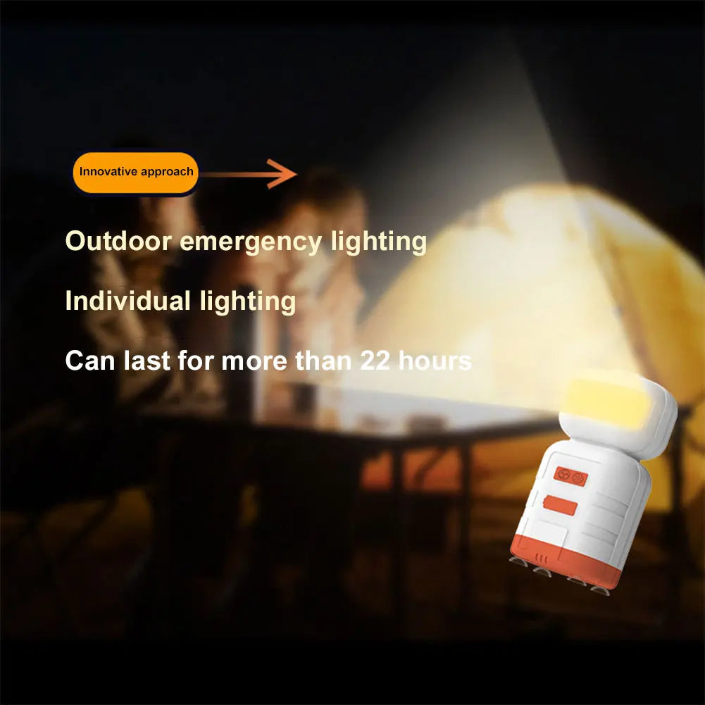 Douche de Camping 2-en-1 avec Lampe LED Rechargeable IPX7