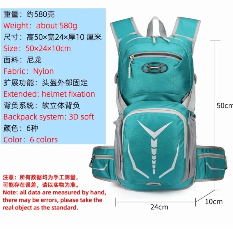 Sac à Dos Cyclisme 20L Étanche avec Compartiment Hydratation