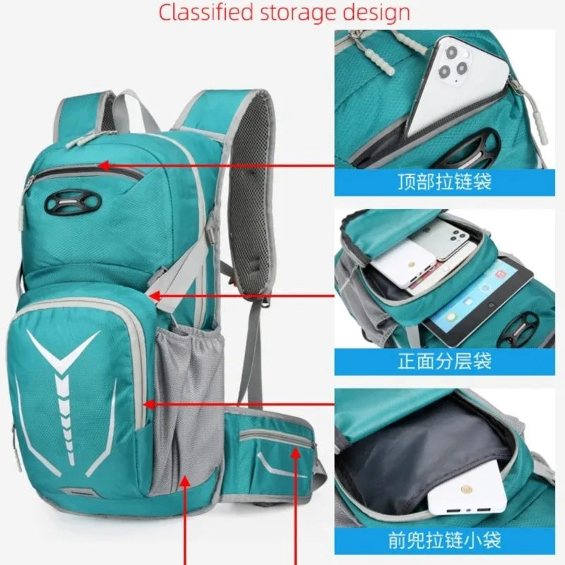 Sac à Dos Cyclisme 20L Étanche avec Compartiment Hydratation
