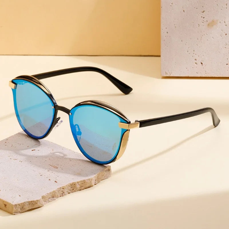 Lunettes de Soleil Femme Polarisées Rondes – Élégance Luxe