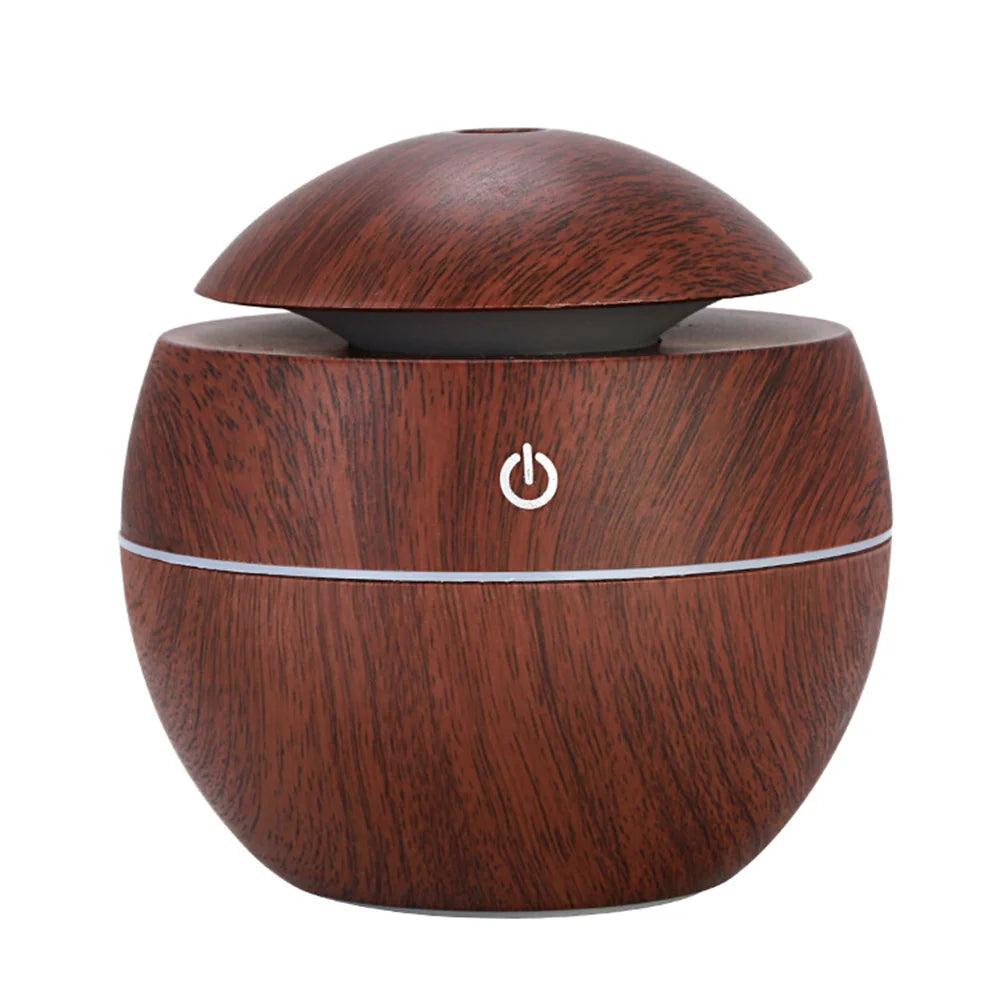 Diffuseur Brume & LED Bois – 200ml USB Silencieux